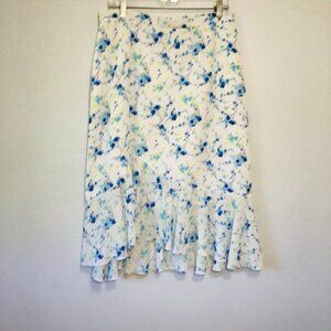 Vintage Bantry Bay Mermaid Style Floral Midi Skirt Size L